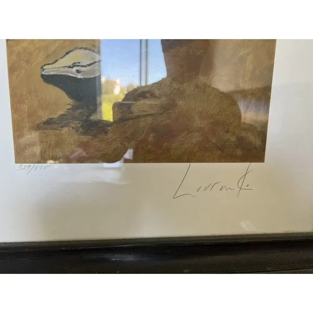 Mujer by Lourenco Framed Signed Numbered Excellent Rare Art